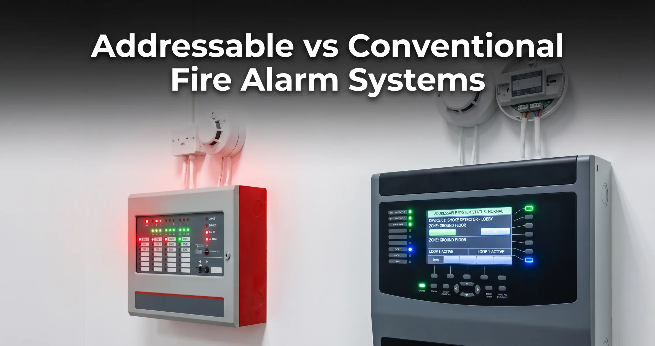Addressable and Conventional Fire Alarm Systems