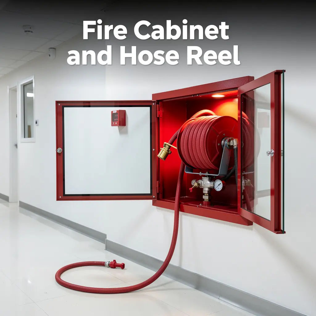Fire Cabinet and Hose Reel