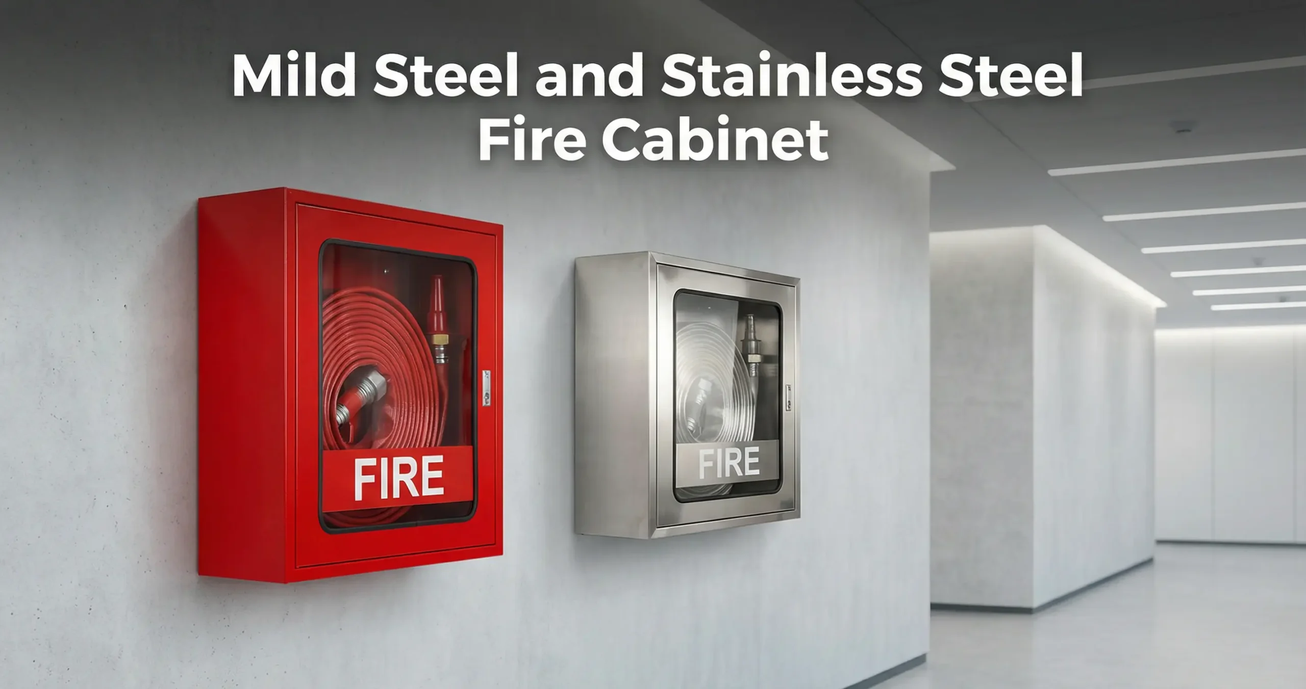 Mild steel and Stainless steel fire cabinet